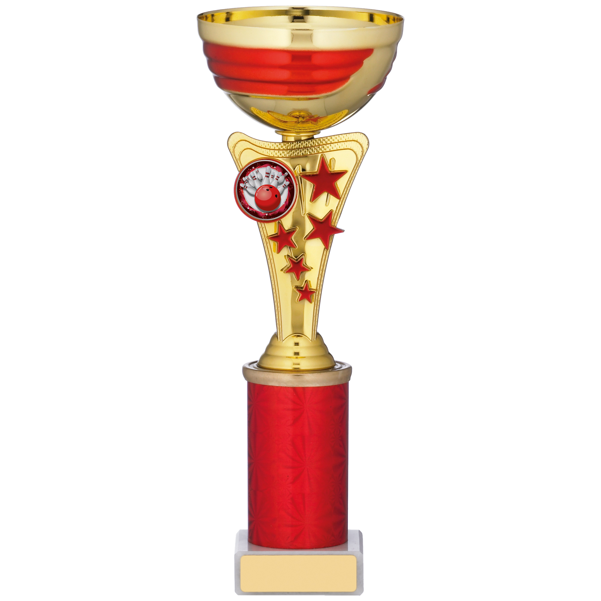 GOLD AND RED CUP TROPHY