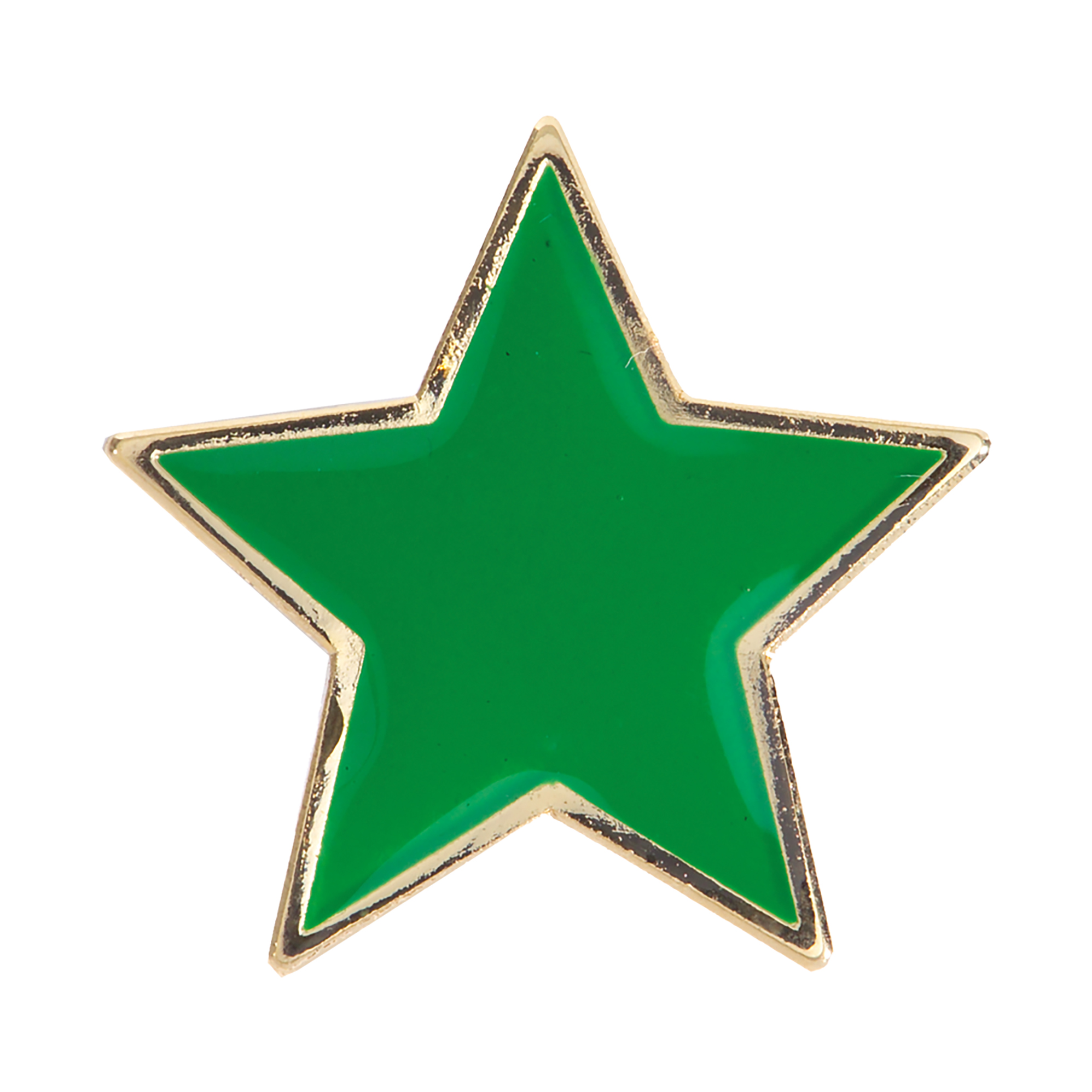 GREEN STAR ENAMEL BADGE