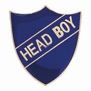BLUE HEAD BOY BADGE