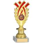 GOLD AND RED TROPHY