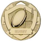 50MM RUGBY SHIELD MEDAL