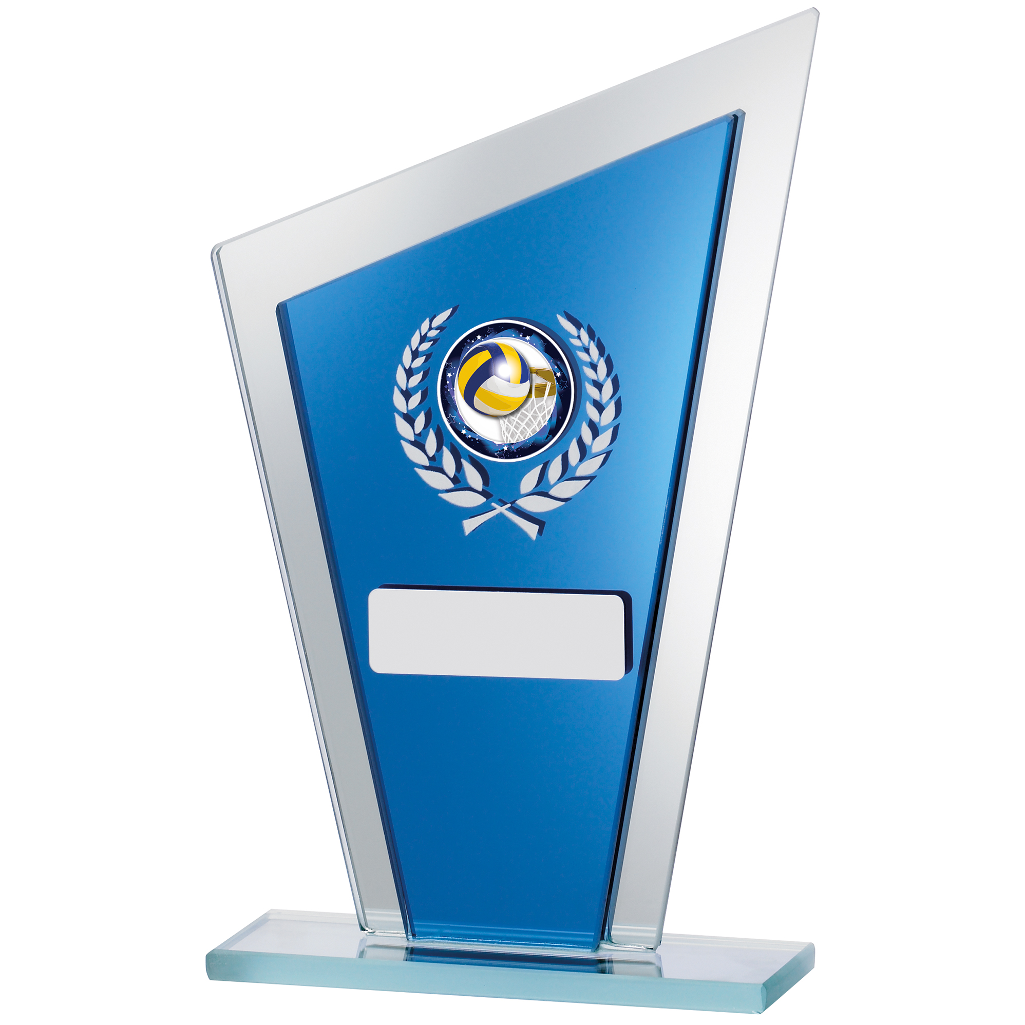 8'' BLUE MIRROR GLASS AWARD