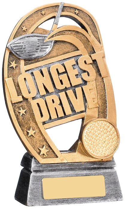 Longest Drive Golf trophy