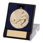 Football Gold medal in box