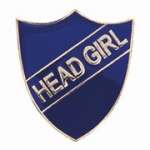 BLUE HEAD GIRL BADGE