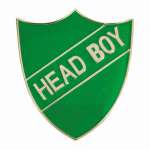 GREEN HEAD BOY ENAMEL BADGE